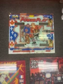 A game board with two hockey players on it.