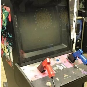 Area 51 arcade cabinet with two light guns