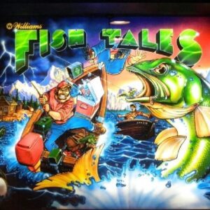 A close up of the front cover of a pinball machine.