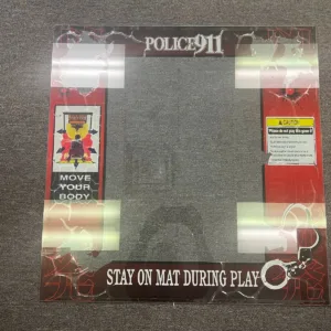 A picture frame with police 9 1 1 on it.