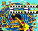 A colorful picture of people playing the game jet spin.