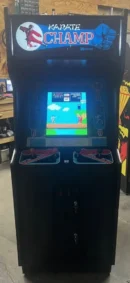 Karate Champ upright arcade with blue marquee