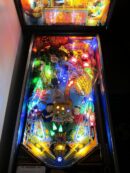 Tropical treasure pinball playfield with vivid LEDs
