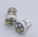 Pair of PCB LED bulbs with white bases