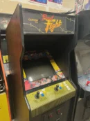 Final Fight arcade machine with yellow controls