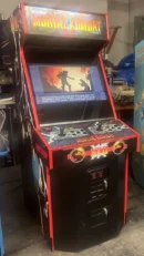Mortal Kombat arcade cabinet with dual joysticks