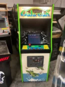 A colorful arcade machine with many different games.