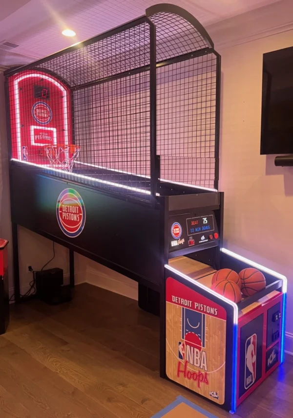 HOOPS BASKETBALL MACHINE PISTONS ARCADE MACHINE by ICE