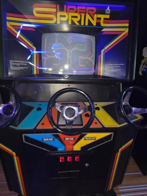 SUPER SPRINT ARCADE MACHINE by ATARI 1986