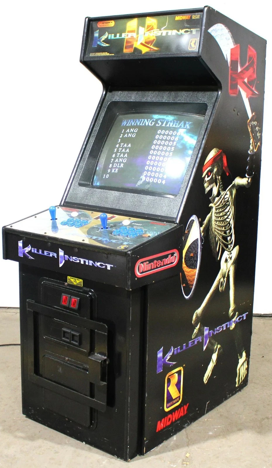 KILLER INSTINCT ARCADE MACHINE by MIDWAY 1994