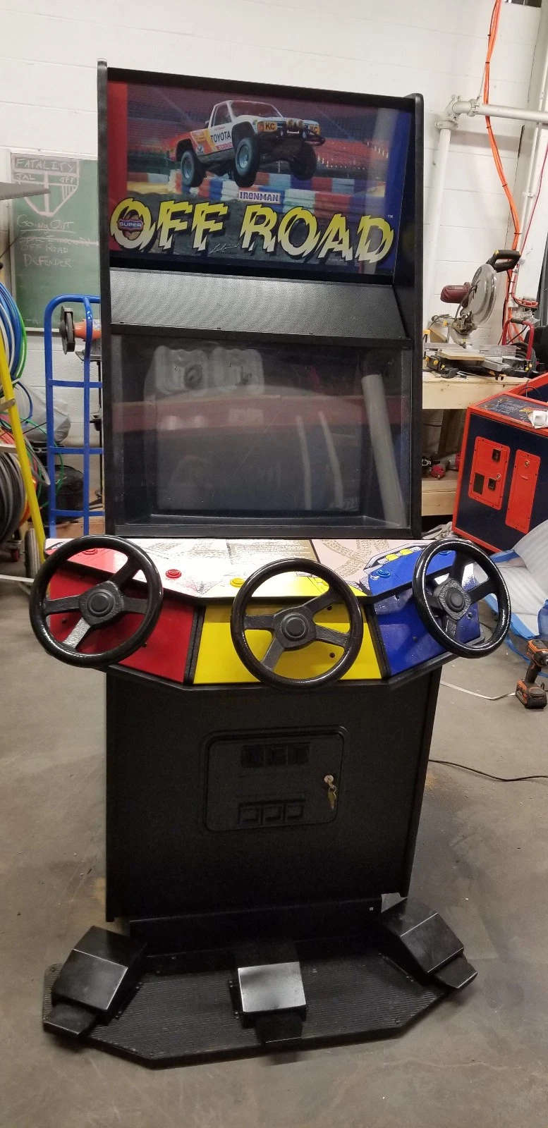 IVAN STEWART OFF ROAD ARCADE MACHINE by LELAND 1989 - Image 3